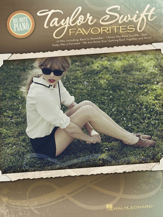 Taylor Swift Favorites — Big Note Piano with Lyrics (Hal Leonard)