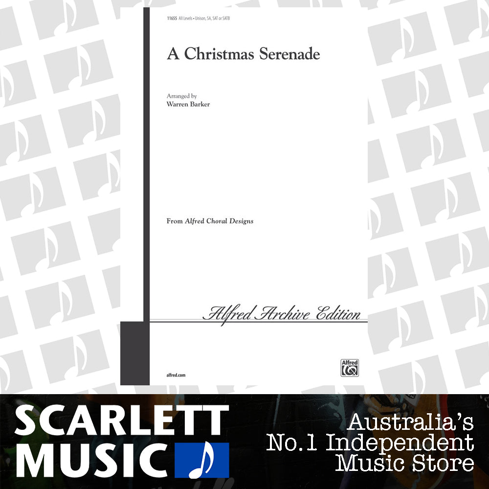 A Christmas Serenade Choral Sheet Music Unison/2Pt/SAB/SATB — view 2