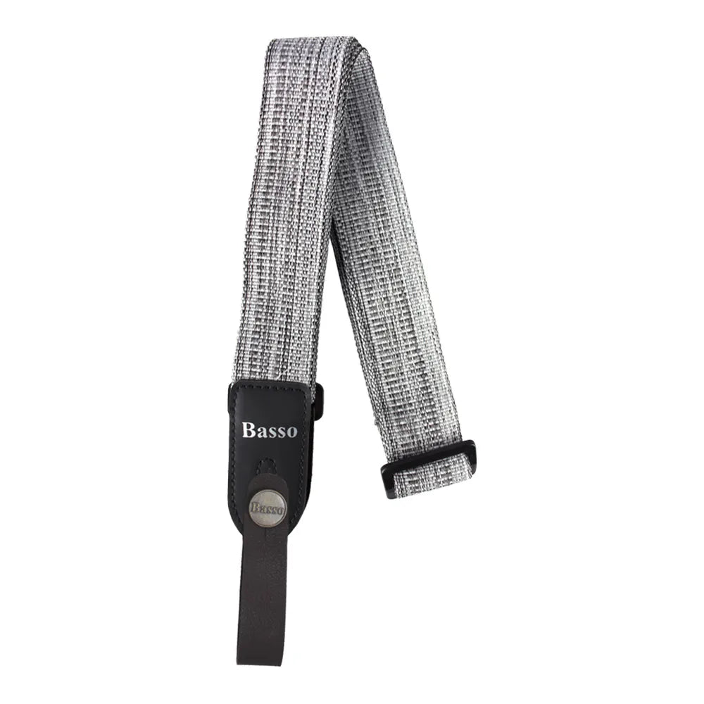 Basso Graphite Ukulele Strap UK-14 - 4cm Wide, Adjustable Length 90cm to 1.4m