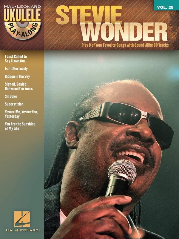 Stevie Wonder — Ukulele Play-Along Vol. 28, Book/CD (Hal Leonard)