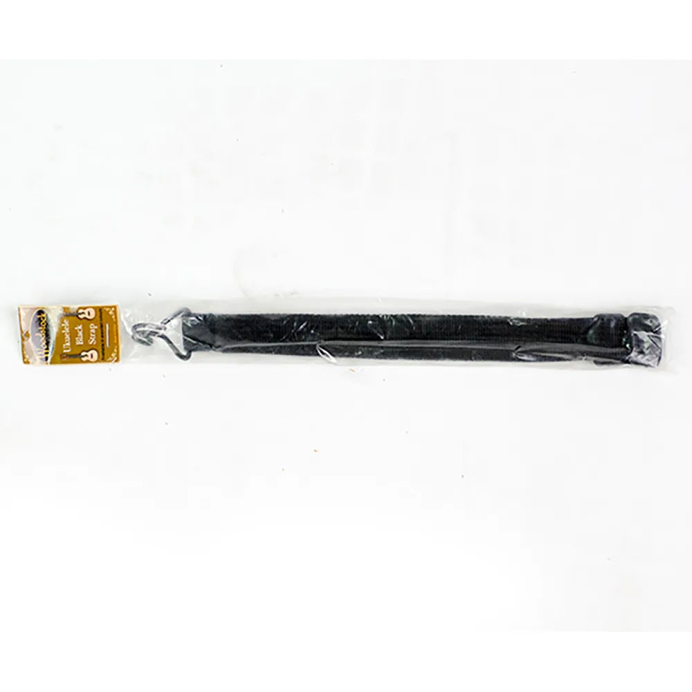 Adjustable 20mm Black Nylon Ukulele Sling 46cm-65cm with Rubberised Metal Clip
