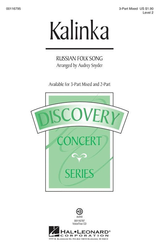 Kalinka — 3-Part Choral Score (Hal Leonard) Discovery Level 2