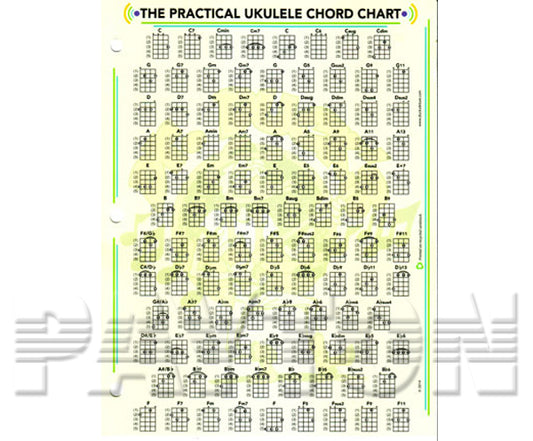 Dr Ducks UKE Large Chord Chart 43x28cm