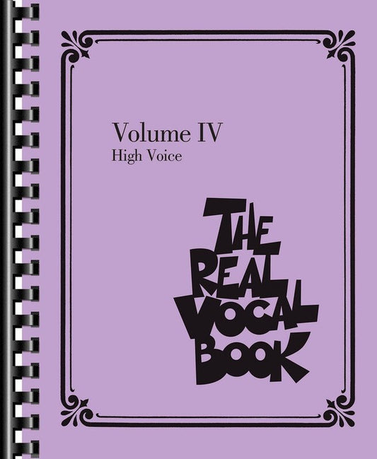 The Real Vocal Book Vol. 4 — High Voice Fake Book (Hal Leonard)