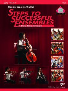 Steps to Successful Ensembles Book 1 for Cello by Neil A. Kjos Music Company, 36 pages, arranged for string orchestra, includes classical and folk the