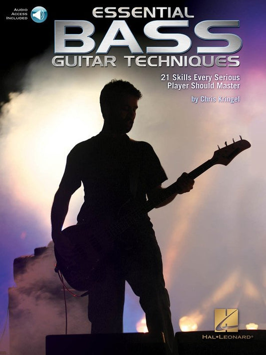 Essential Bass Guitar Techniques — Guitar TAB, Book/Online Audio (Hal Leonard)