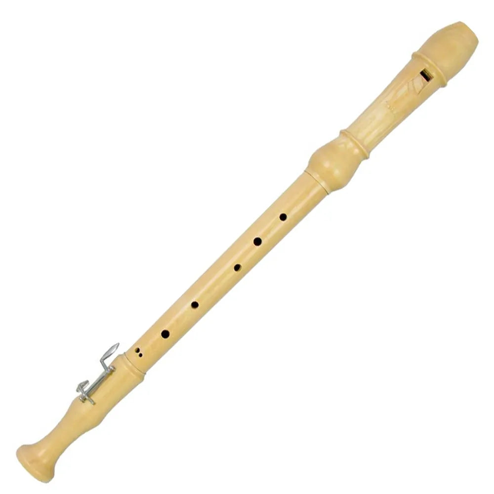 Meinel Tenor Wooden Recorder - German Made, 3 Piece Maple, Baroque Fingering, Single Key, Bottom Note C, A440 Pitch, Pouch Included
