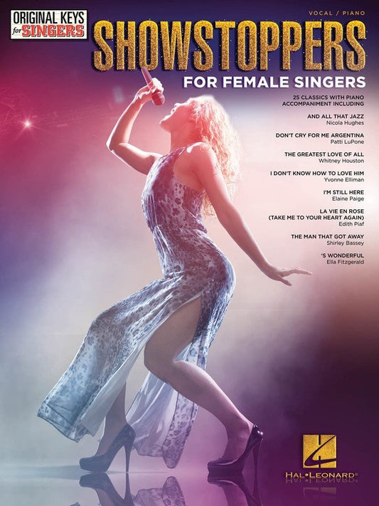 Showstoppers for Female Singers — Original Keys for Singers, Piano/Vocal/Guitar (Hal Leonard)