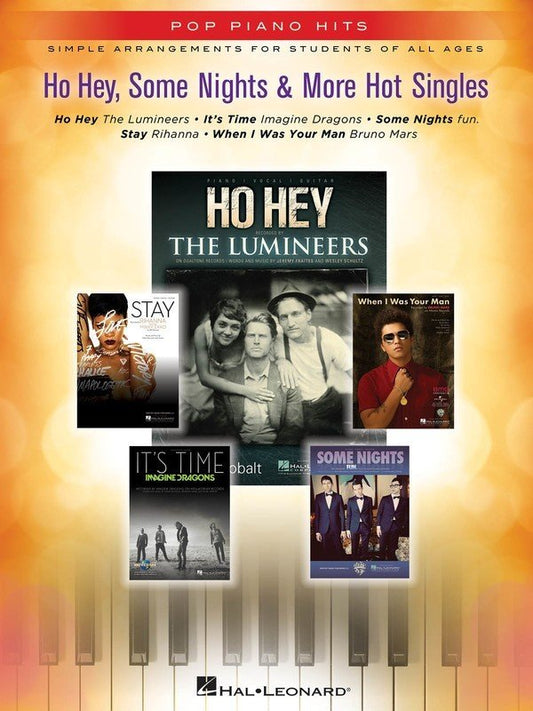 Ho Hey, Some Nights & 3 More Hot Singles — Easy Piano with Lyrics (Hal Leonard) Pop Piano Hits