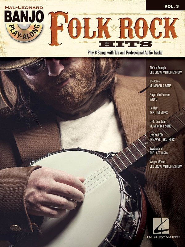 Folk Rock Hits — Banjo Play-Along Vol. 3, Book/CD (Hal Leonard)