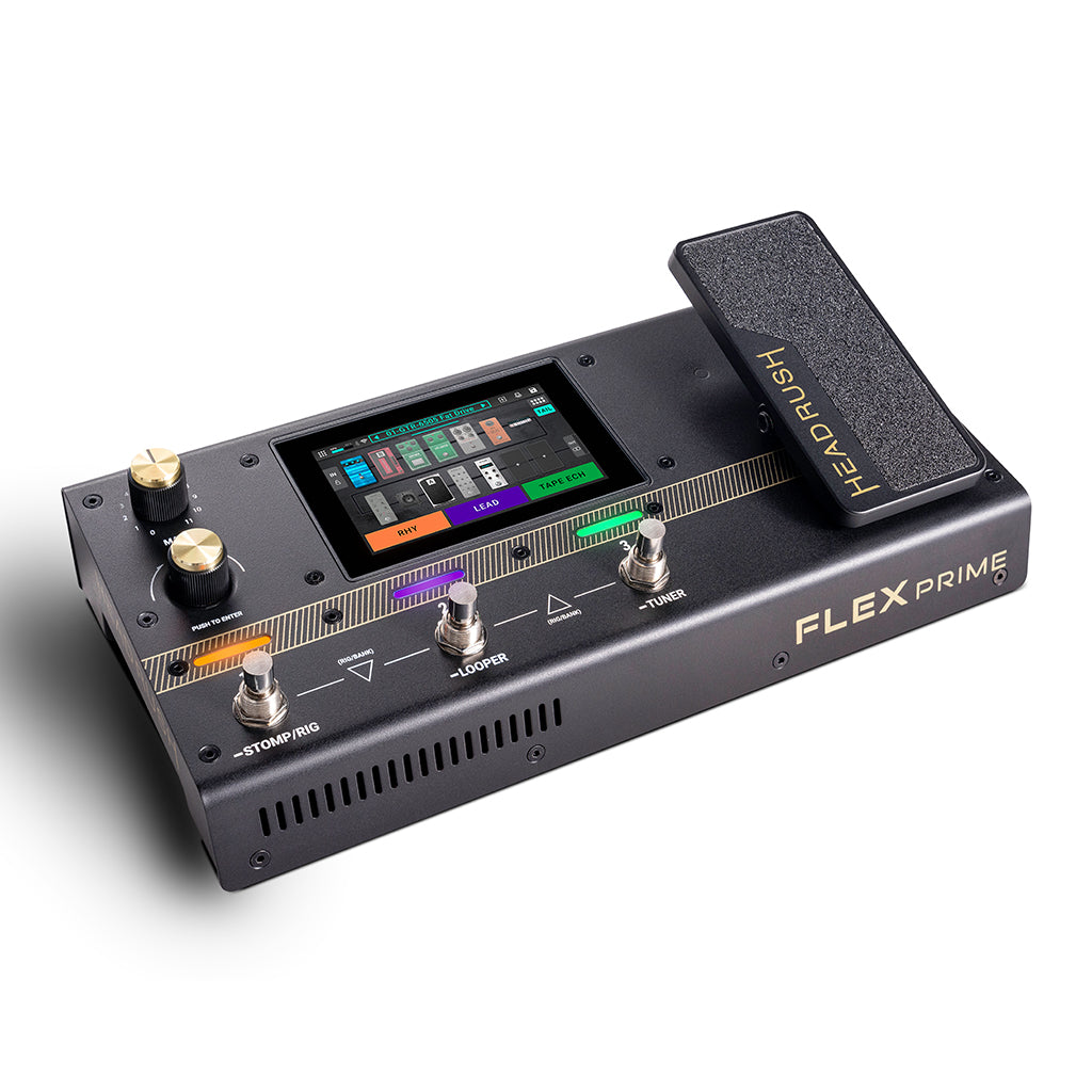 HeadRush Flex Prime Compact FX Pedalboard with 4" Touchscreen, WiFi, Bluetooth, 600+ Effects, and Built-in Expression Pedal — view 4