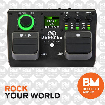 HeadRush Sheeran Looperplus Portable Dual-Track Looper Pedal with Multi-FX, 6+ Hours Battery Life, LCD Display, and Dual-Track Options — view 4