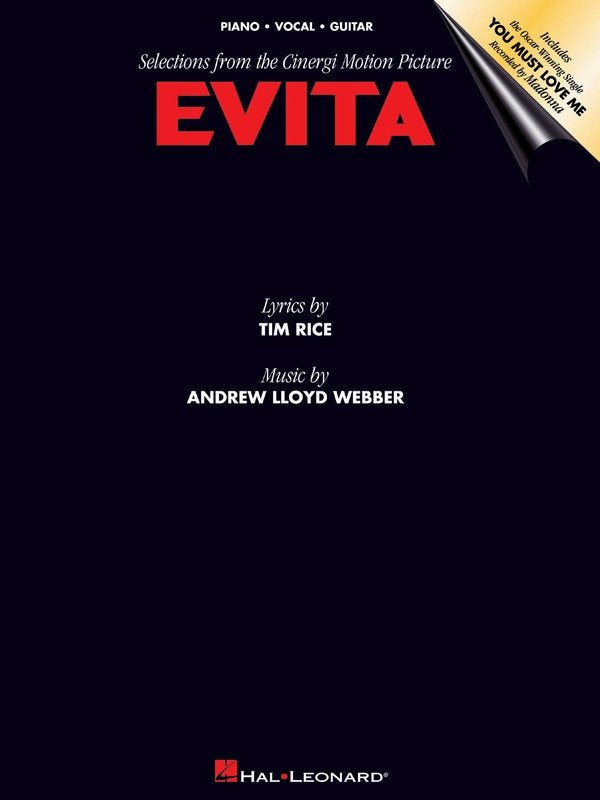 Evita Motion Picture Vocal Selections — Piano/Vocal/Guitar (Hal Leonard)