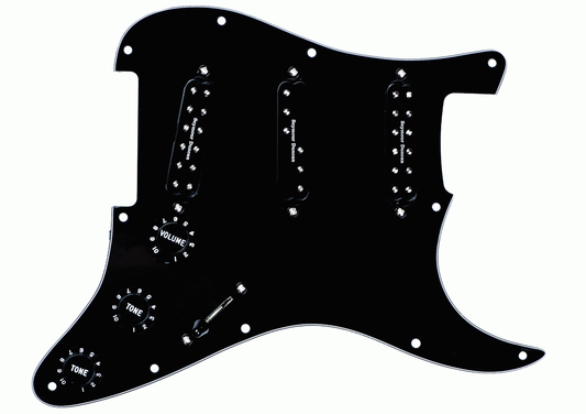 Seymour Duncan Pickguard Assembly Everything Axe Black Pickup