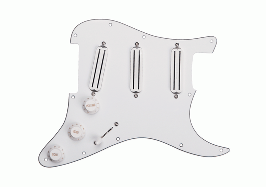 Seymour Duncan Pickguard Assembly Triple Rails White Pickup