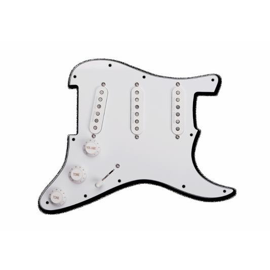 SD Pickguard Assembly Classic White with Seymour Duncan Stack Plus Pickups