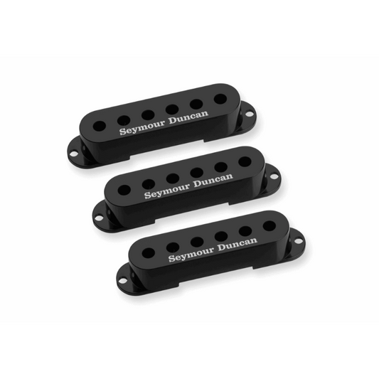 Stratocaster Pickup Covers - Black (3) with Seymour Duncan Logo