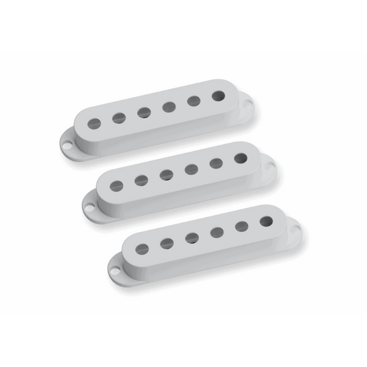 SD S Cover White - Stratocaster Pickup Covers (No Logo)