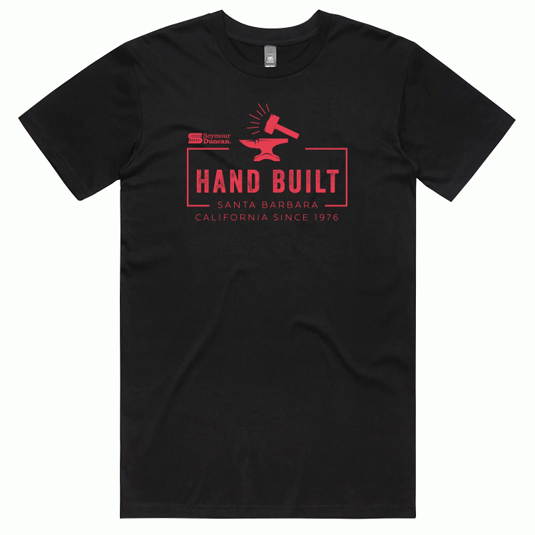 Seymour Duncan SDTD5SM Hand Built Seal T-Shirt Small