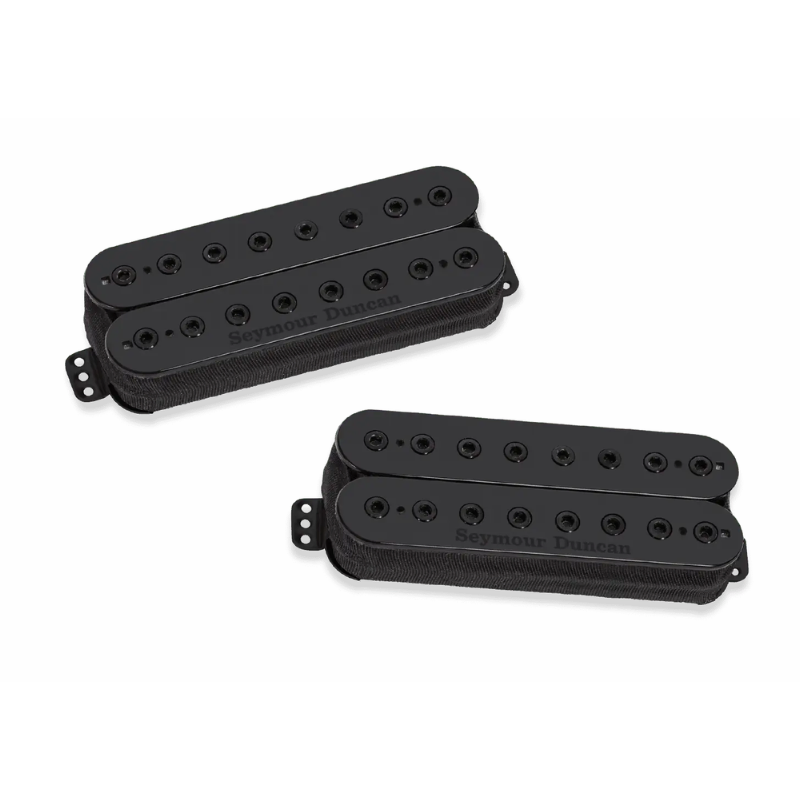 SD Holcomb Signature Set - 8-String Black, Ceramic Magnet and Alnico 8, Note Definition, Modern Low-End, Focused Mid-Range