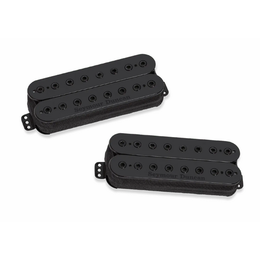 SD Holcomb Signature Set - 8-String Black, Ceramic Magnet and Alnico 8, Note Definition, Modern Low-End, Focused Mid-Range