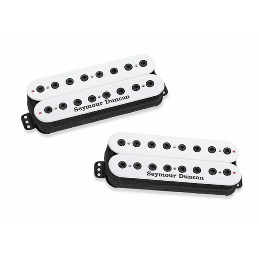 Scarlet Ceramic Magnet Pickup & Alnico 8 Scourge Pickup Set - 8 String, White