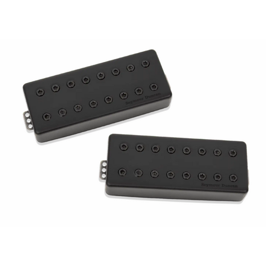 Scarlet and Scourge Pickup Set with Ceramic Magnet and Alnico 8, 8 String, Black Cover