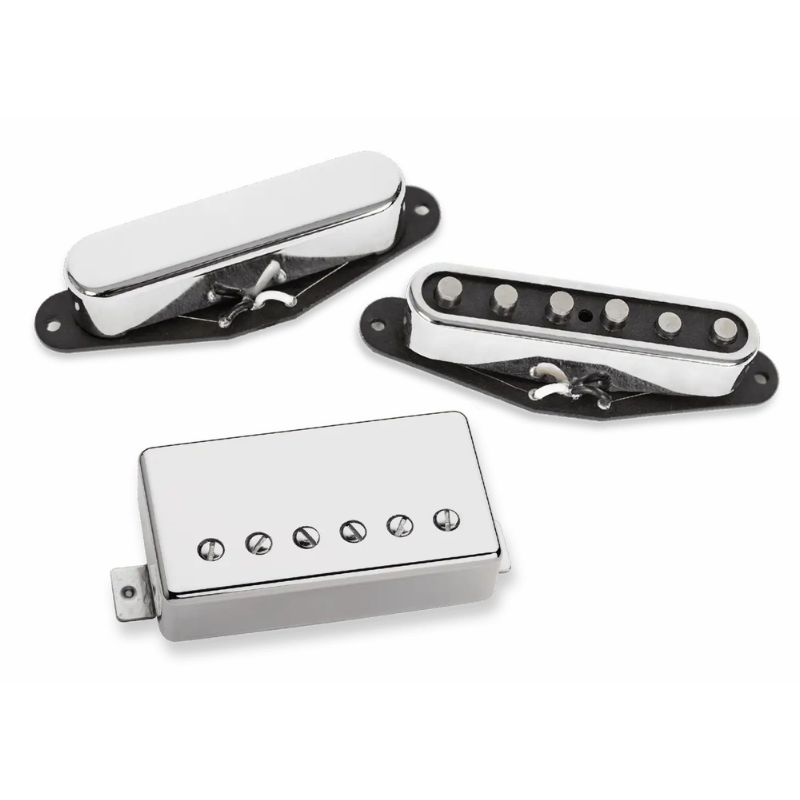SD Set Lari Basilio Chrome CVR Guitar Pickup Set