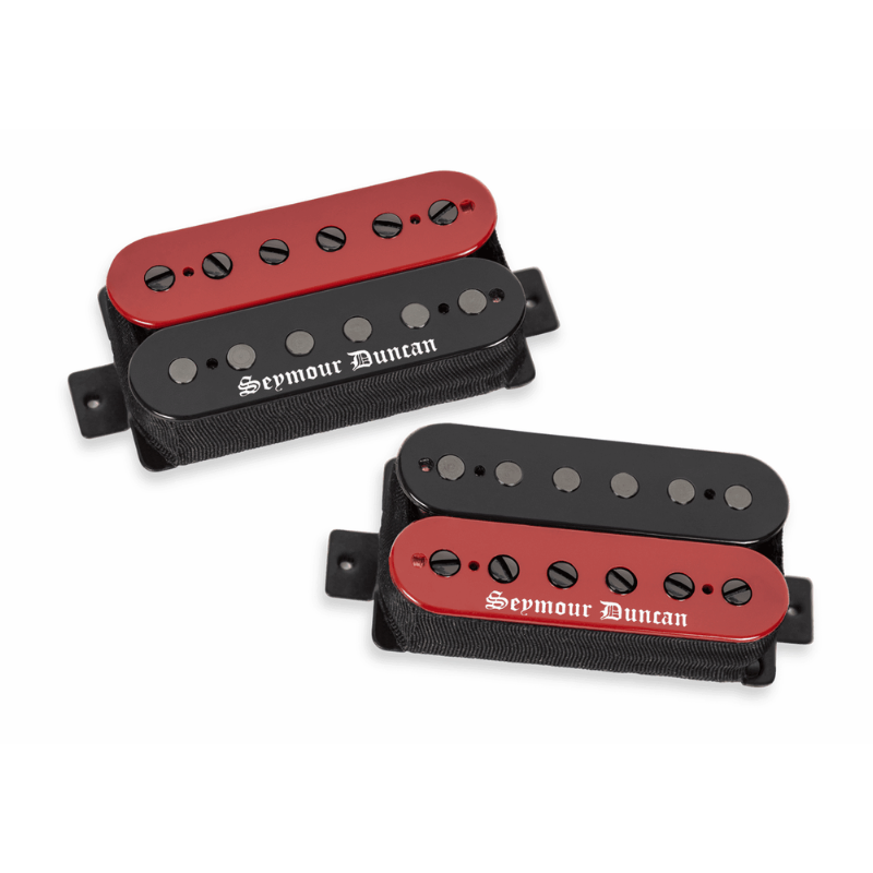 SD LLT Set Black Winter Humbucker Pickups Red Black Zebra