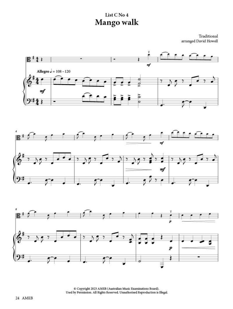 Viola Series 2 Preliminary Grade Book by AMEB — view 4