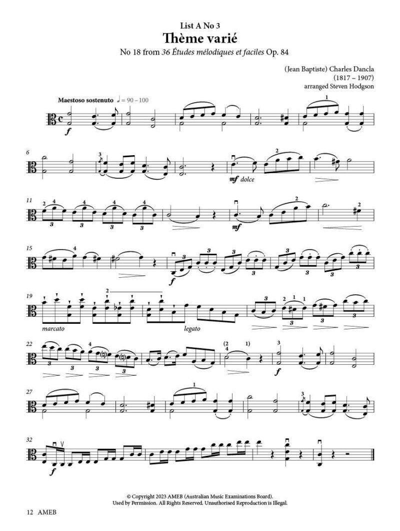 Viola Series 2 Grade 3 Grade Book by AMEB — view 3