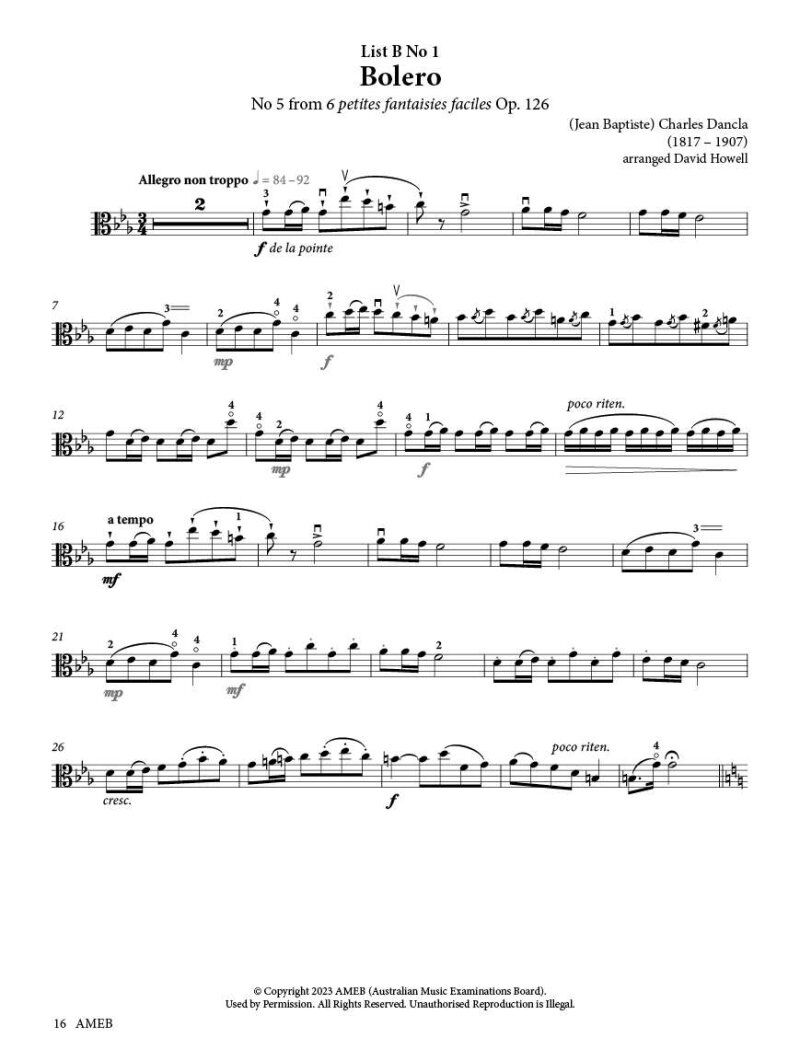 Viola Series 2 Grade 4 Grade Book by AMEB — view 3
