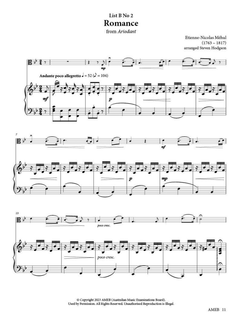 Viola Series 2 Grade 4 Grade Book by AMEB — view 4