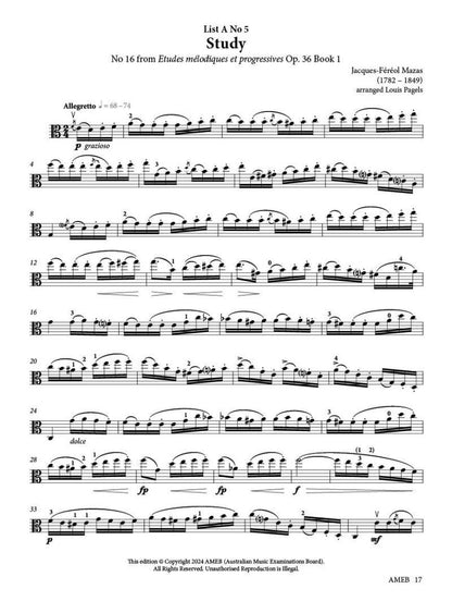Viola Series 2 Grade 6 Grade Book by AMEB — view 3