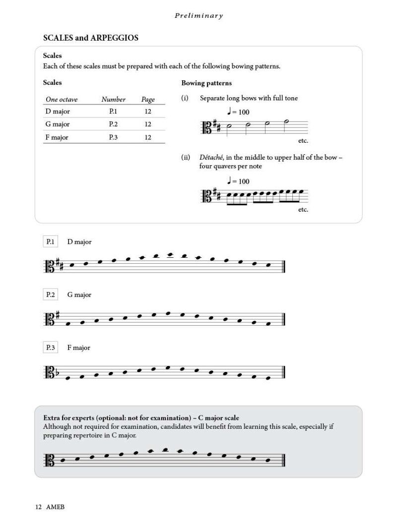Viola Technical Workbook 2023 AMEB for Comprehensive Examinations — view 3