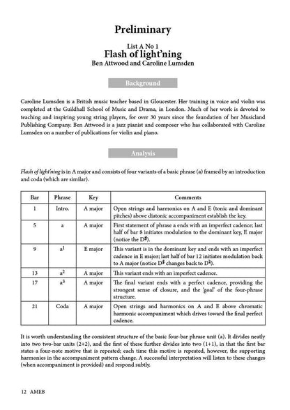 AMEB Violin Series 10 Handbook Level 1 Preliminary to Grade 4 — view 3