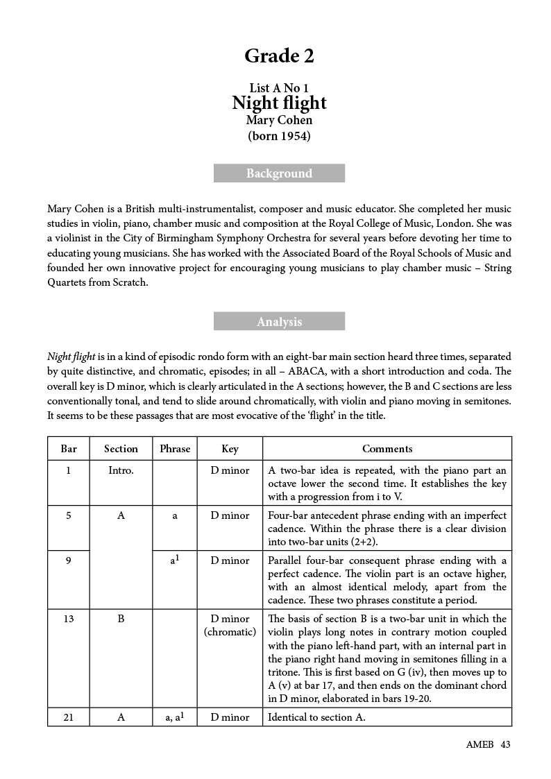 AMEB Violin Series 10 Handbook Level 1 Preliminary to Grade 4 — view 4