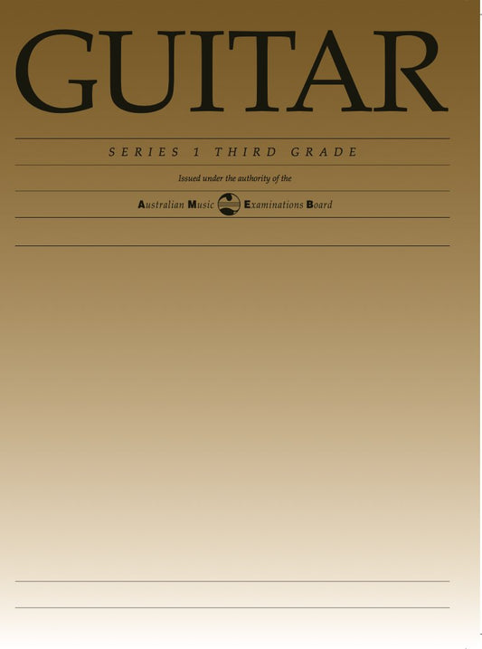 AMEB Classical Guitar Grade 3 — Series 1 (AMEB)
