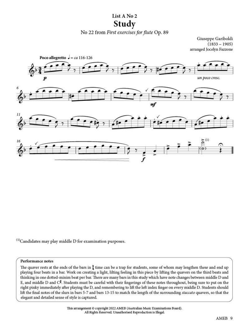 AMEB Flute Series 4 Grade 1 Book — view 3