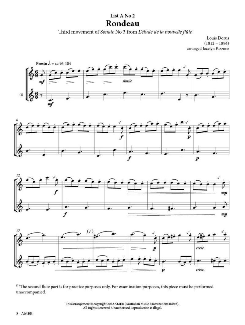 AMEB Flute Series 4 Grade 2 Grade Book — view 3