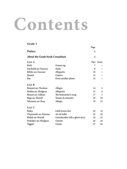 AMEB Flute Series 4 Grade 3 Grade Book — view 2