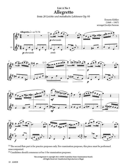 AMEB Flute Series 4 Grade 3 Grade Book — view 3