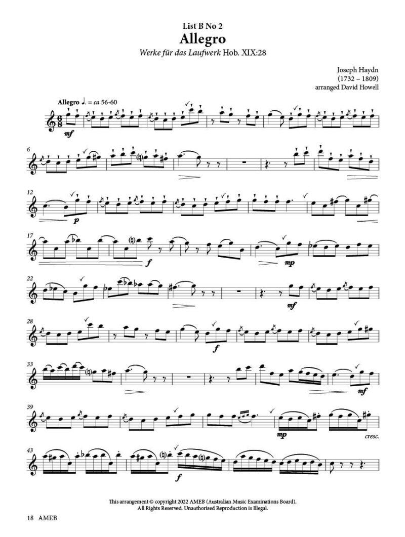 AMEB Flute Series 4 Grade 4 Book — view 3