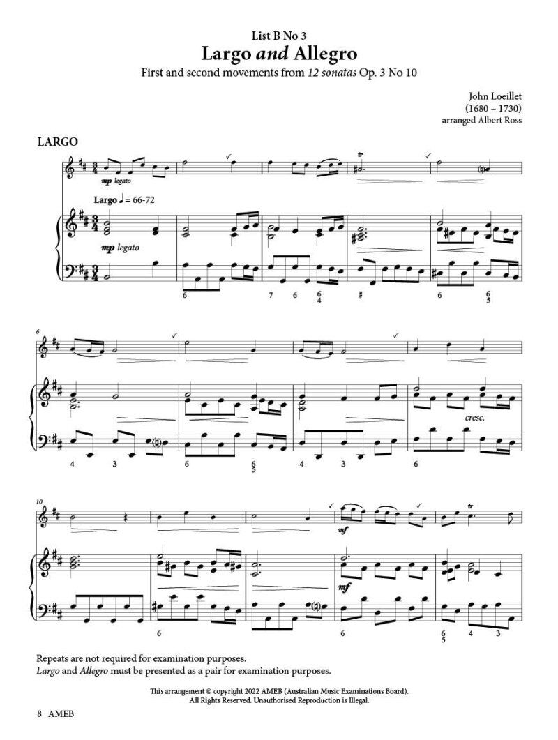 AMEB Flute Series 4 Grade 4 Book — view 4