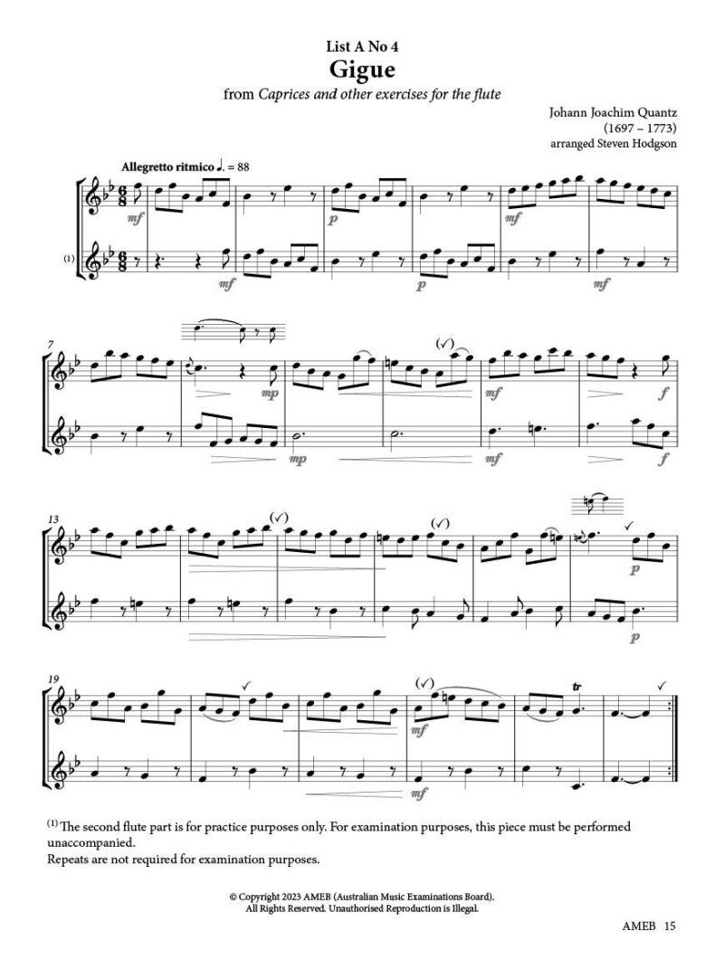 AMEB Flute Series 4 Grade 5 Book — view 3