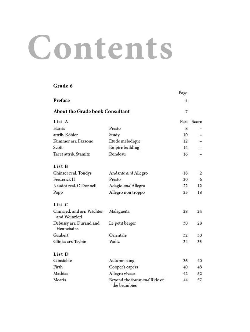 AMEB Flute Series 4 Grade 6 Grade Book — view 2
