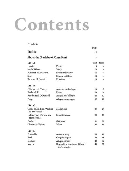 AMEB Flute Series 4 Grade 6 Grade Book — view 2