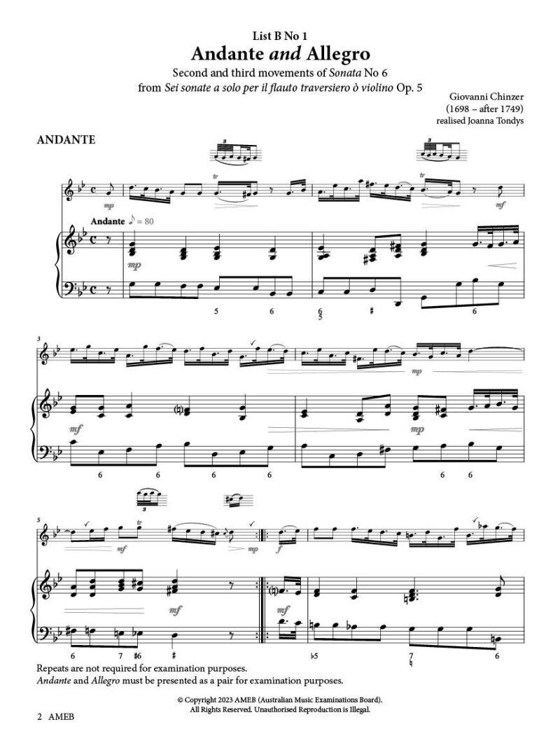 AMEB Flute Series 4 Grade 6 Grade Book — view 4