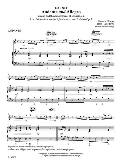 AMEB Flute Series 4 Grade 6 Grade Book — view 4