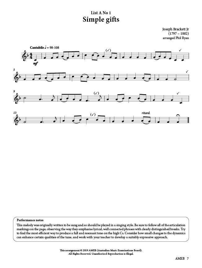 AMEB Trumpet Series 2 Grade 1 Book with Piano Accompaniment — view 3